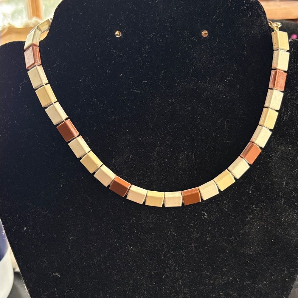 Vintage Stone Choker Necklace